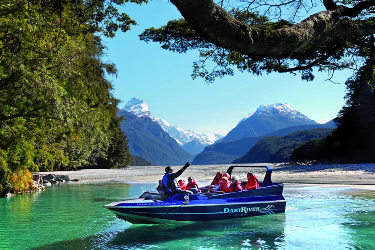 dart river jet boat on a private queenstown day tour